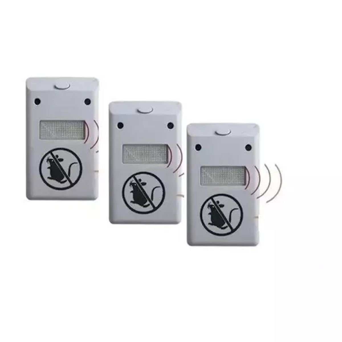GENERICO - Pack 3 Repelente Ratones Insectos Ultrasonido