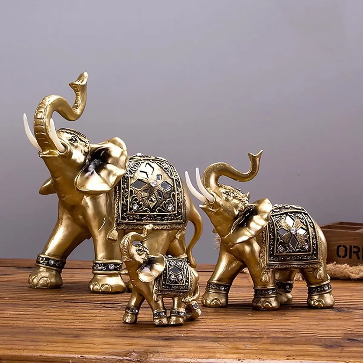 ELEFANTE DECORATIVO 15X15CM ATRAE SUERTE RIQUEZA Y FELICIDAD, marca MOVI - Foto Principal