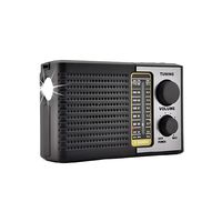 Radio Portátil AMFMSW Con Panel Solar USB Y Luz LED - PS