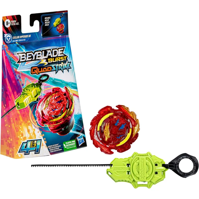 HASBRO - Beyblade Burst Quadstrike Stellar Hyperion Hasbro Original