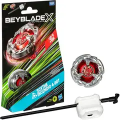 HASBRO - Beyblade X Kit Inicial Scythe Incendio 4-60t Color Rojo