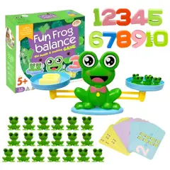 GENERICO - Juguete de Equilibrio Rana Balanza de Matemáticas para niños