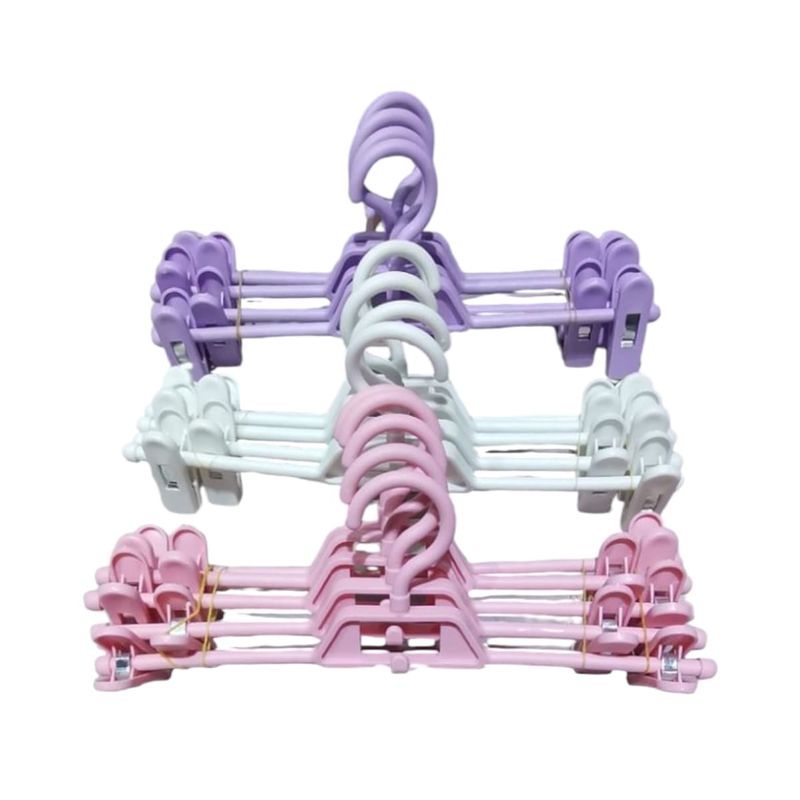 GENERICO - Kit 5 Colgador de Plástico para Niños 34 cm Gms