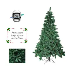 BIGBAMSPACE - Arbol De Navidad 180 Cm Ramas Tradicional XL
