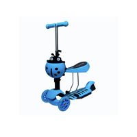 Scooter Monopatín 3 En 1 Ajustable Niño Niña Chinita Luces Led Variedades