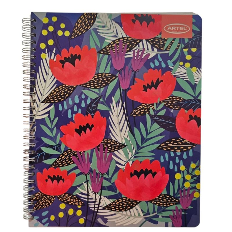 ARTEL - Pack 5 Cuadernos Artel Universitario 100hjs 7mm Floral