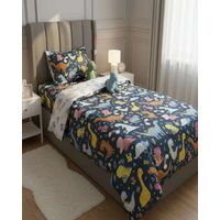 Juego de Sábanas Diseño infantil plaza y media Dinosaurio