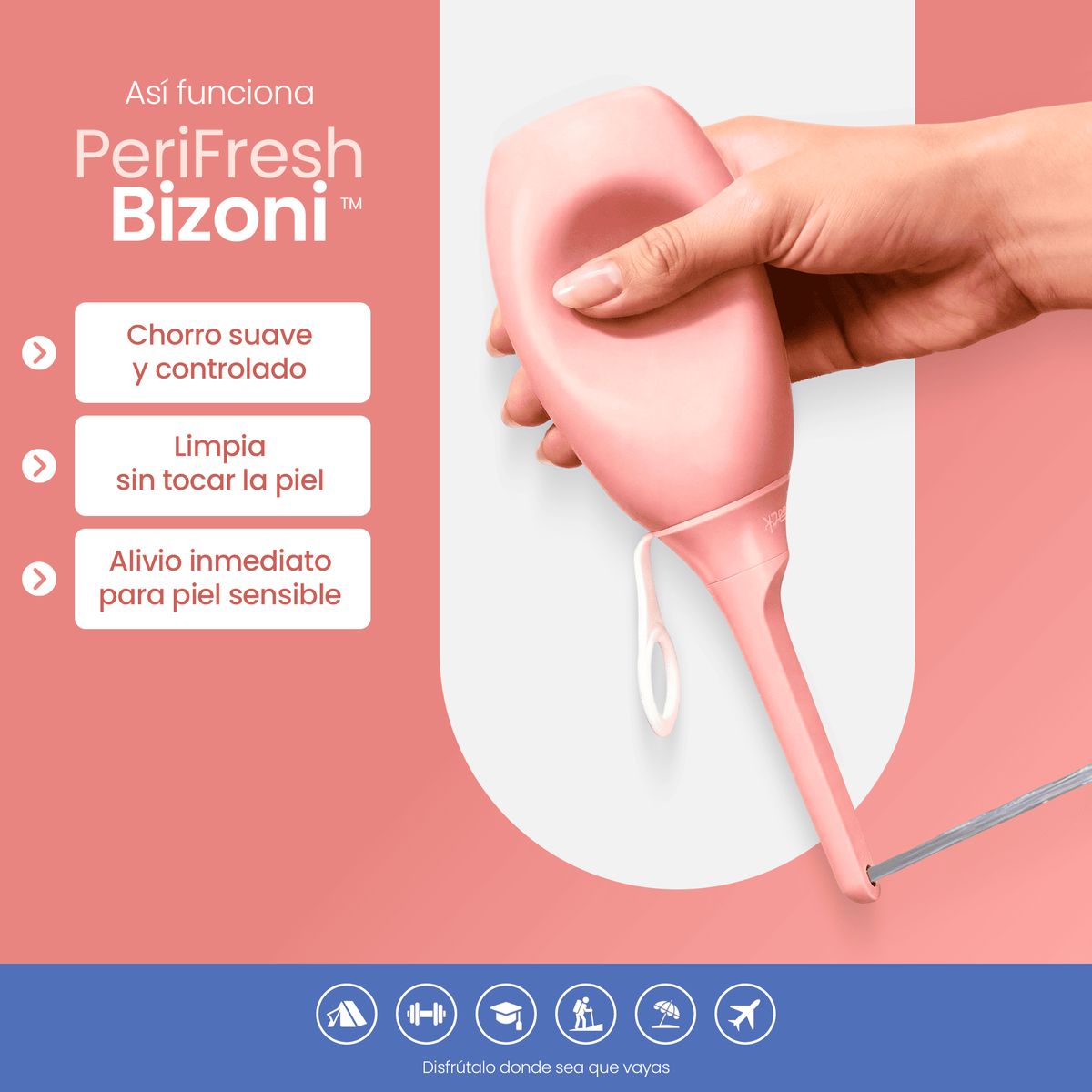 GENERICO - Botella Perineal para Higiene Íntima Diaria PeriFresh Bizoni