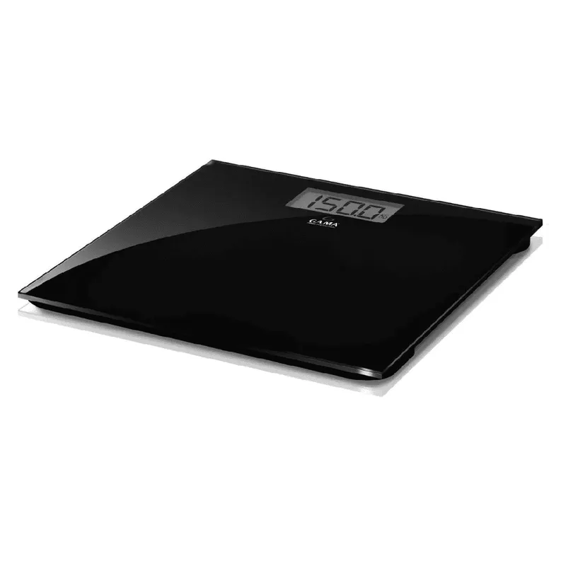 GAMA - Balanza Digital Gama SCG-430 Negra Vidrio Templado 150 Kg