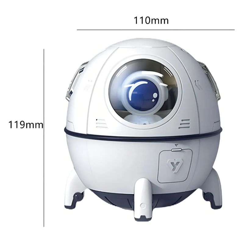 GENERICO - Humidificador Cápsula Espacial 220ml Usb Purificador Difusor