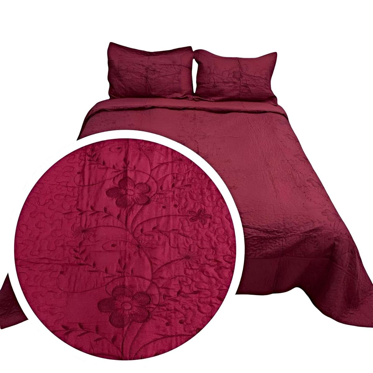 GENERICO - QUILT VERANO KING-SUPER KING BORDADO A2