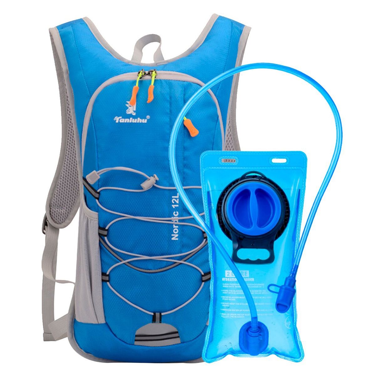 ASIAMERICA - Mochila De Hidratación 12L Outdoor Trekking Azul