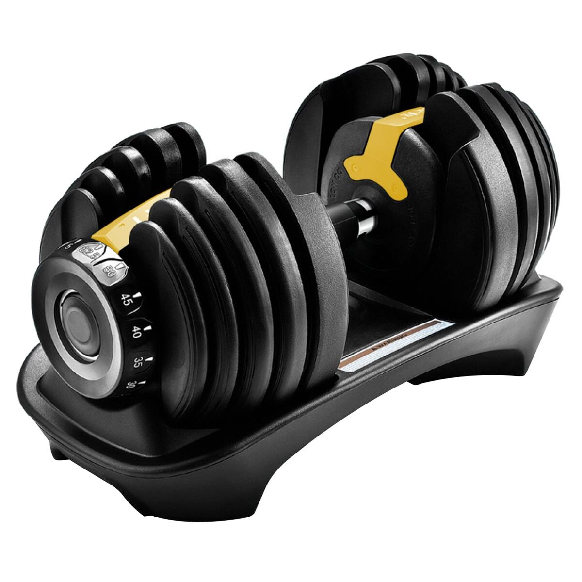 ATLETIS - Mancuerna Ajustable Automática 24 Kg Negro