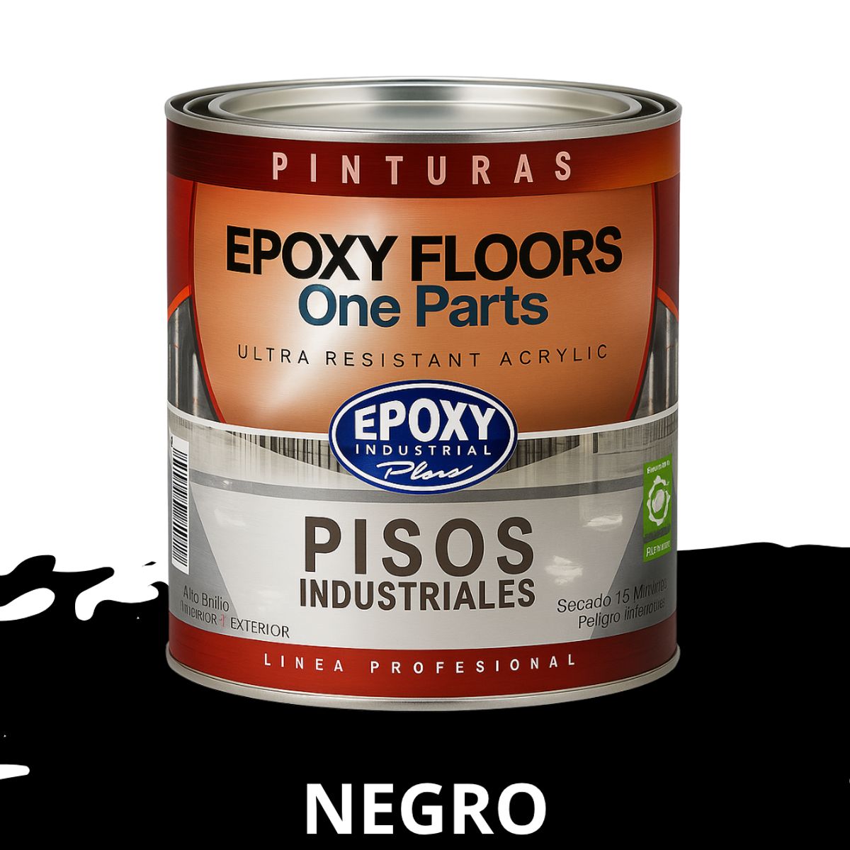 EPOXY - PINTURA ALTO TRANSITO - EPOXY FLOORS - 1L  NEGRO