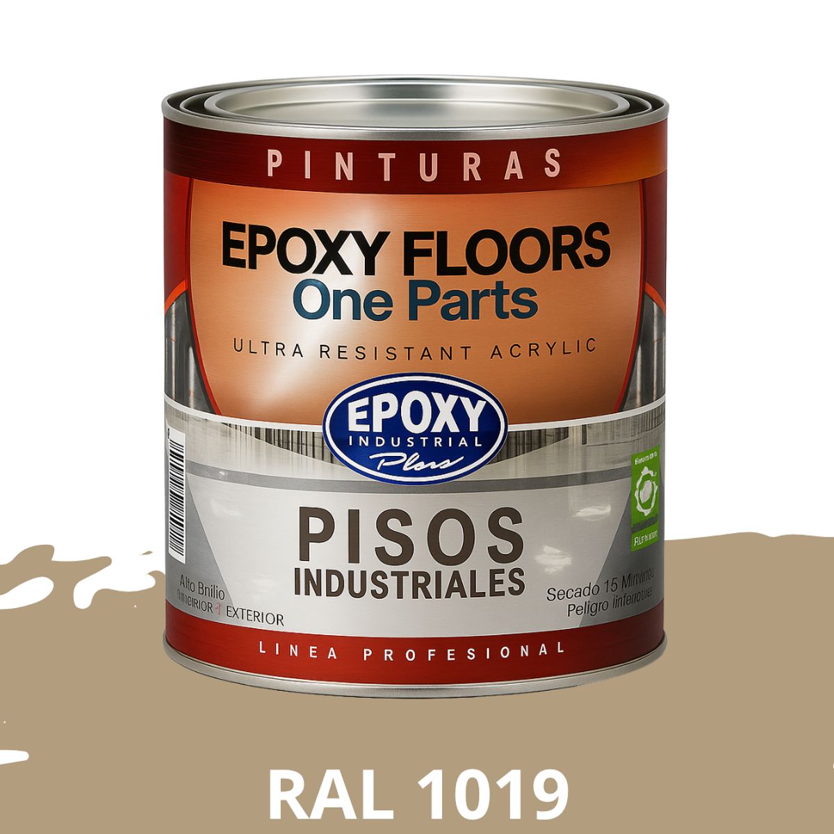 EPOXY - PINTURA ALTO TRANSITO - EPOXY FLOORS - 1L  RAL 1019