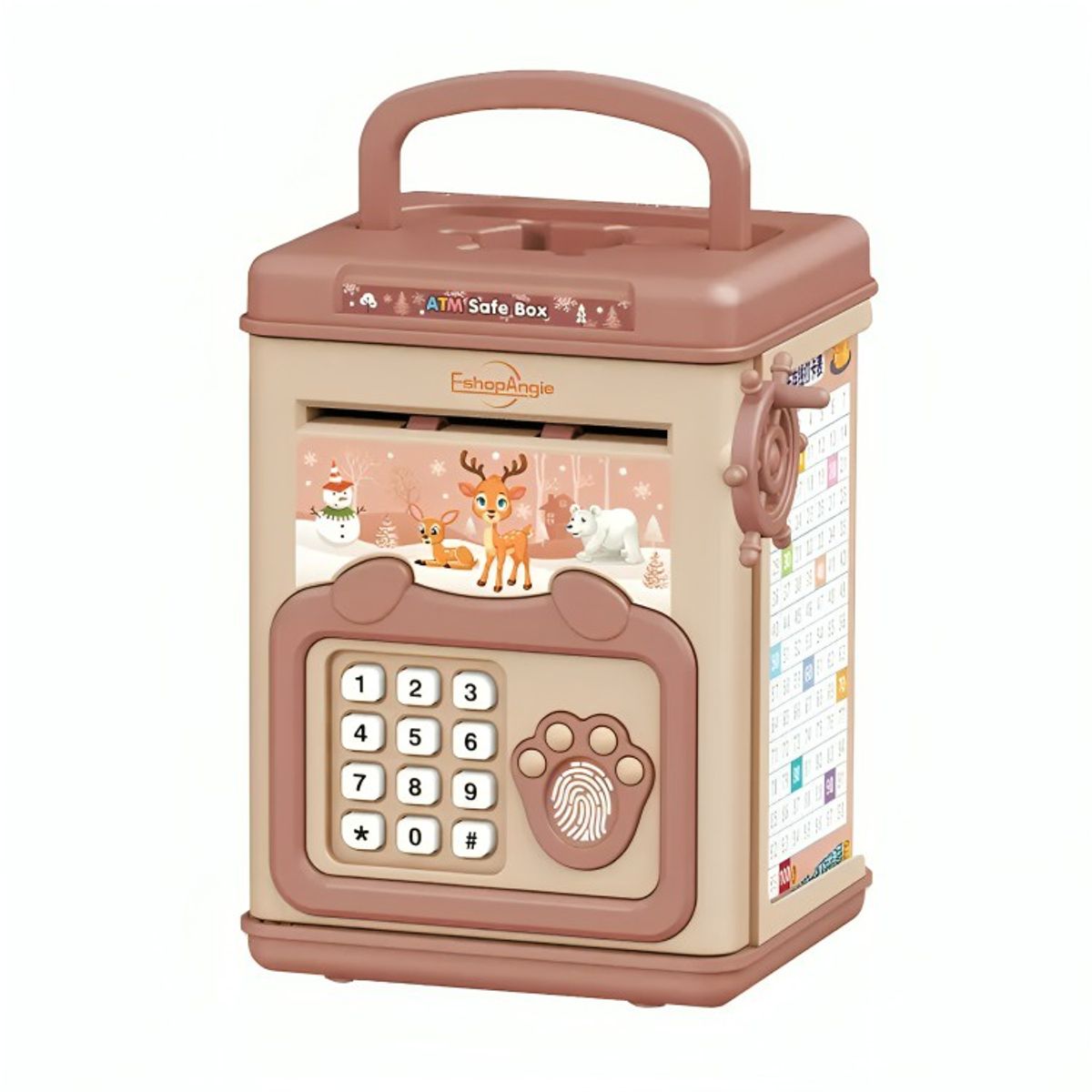 GENERICO - Juguete  Alcancía De Ahorro Electrónica Sonido Rosa