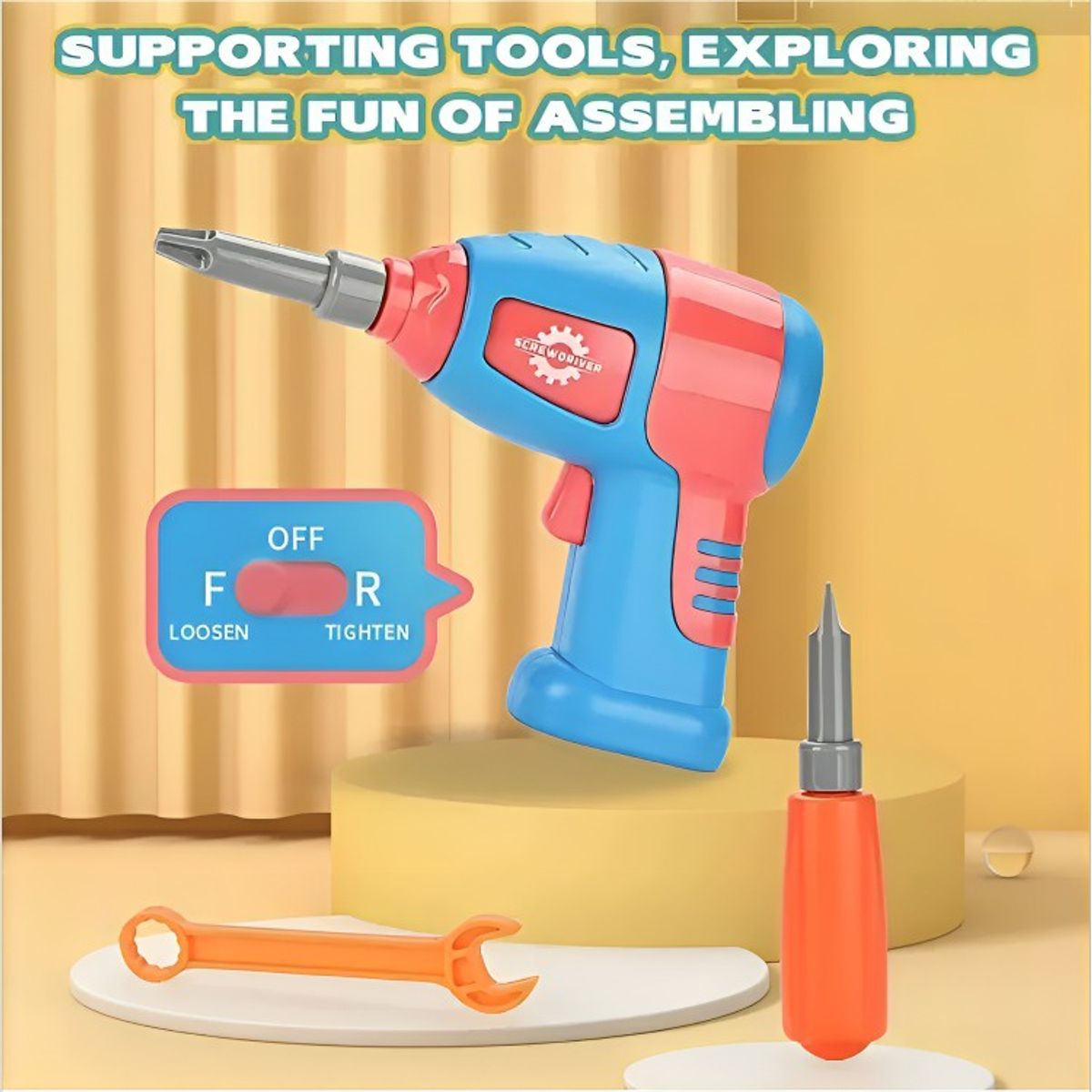 GENERICO - Juguete Puzzles Herramienta Tornillos Taladro