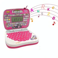GENERICO - Laptop De Juguete Educativa Con Pantalla Fucsia Para Niña