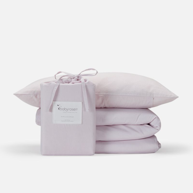 BABYROSEN - Funda De Plumón Cuna Lino Rosa