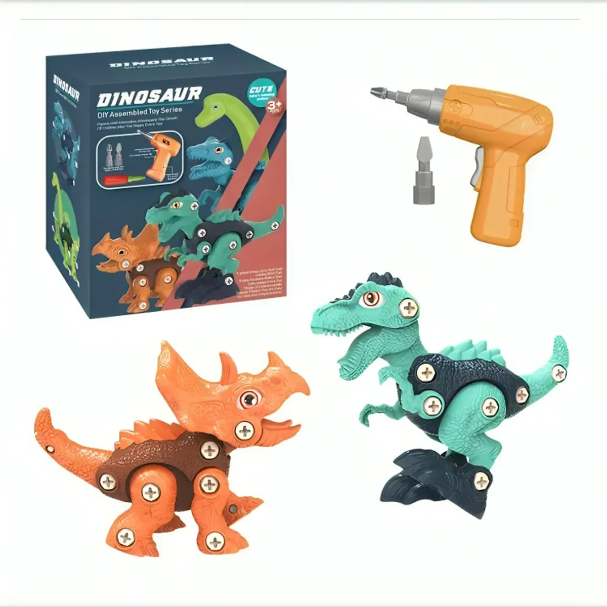 GENERICO - Juguete Didáctico 2 Dinosaurios Armables
