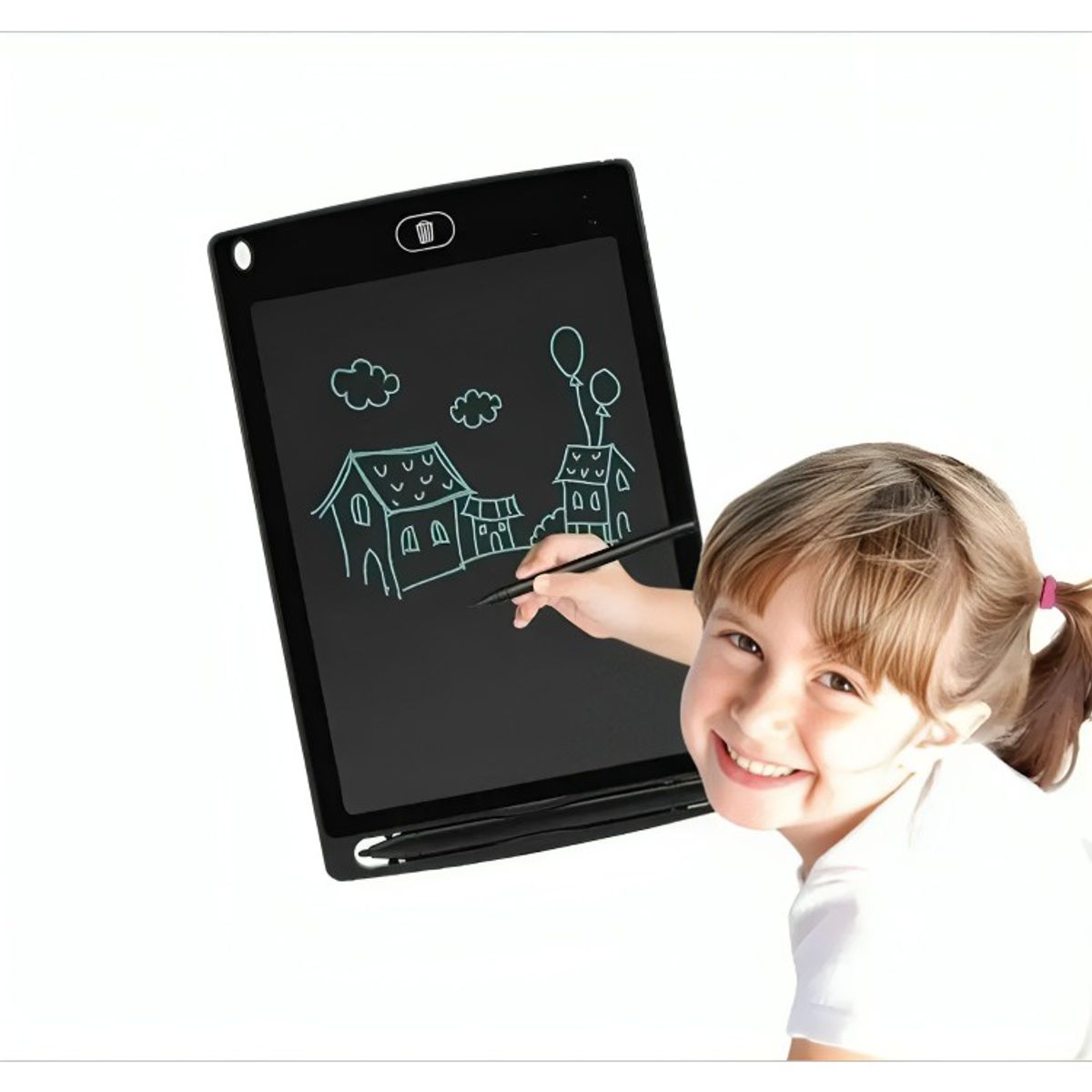 GENERICO - Pizarra Lcd Pizarra Tablet Negro