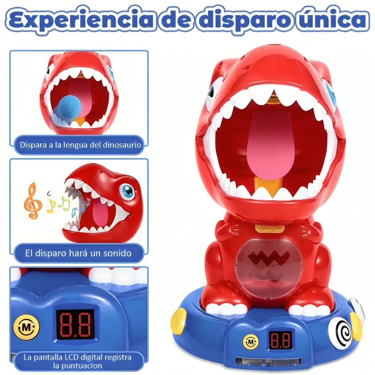 GENERICO - Juguete De Dinosaurio Pistolas Lanza Pelotas