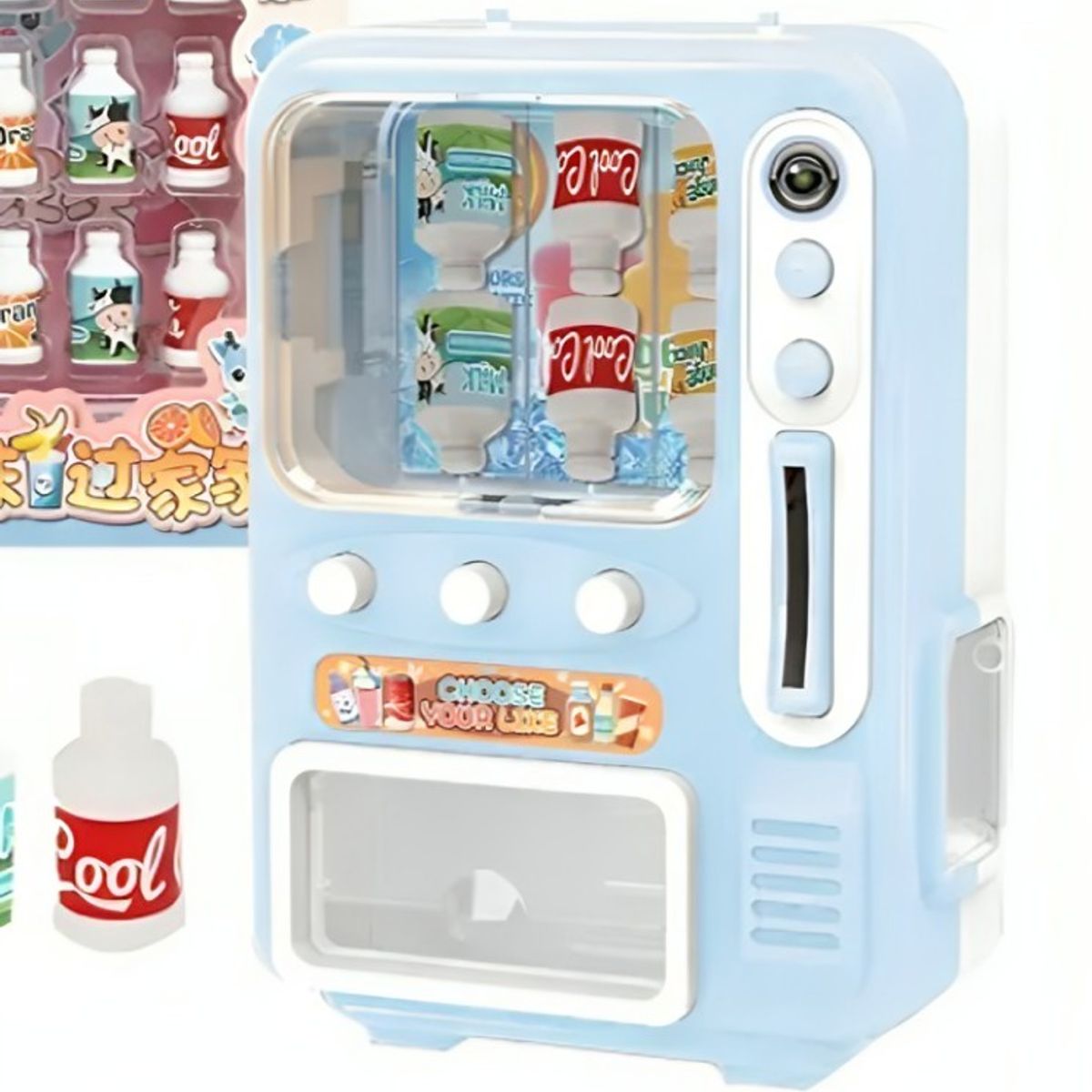 GENERICO - Mini Maquina Expendedora Para Niños Juguete Celeste