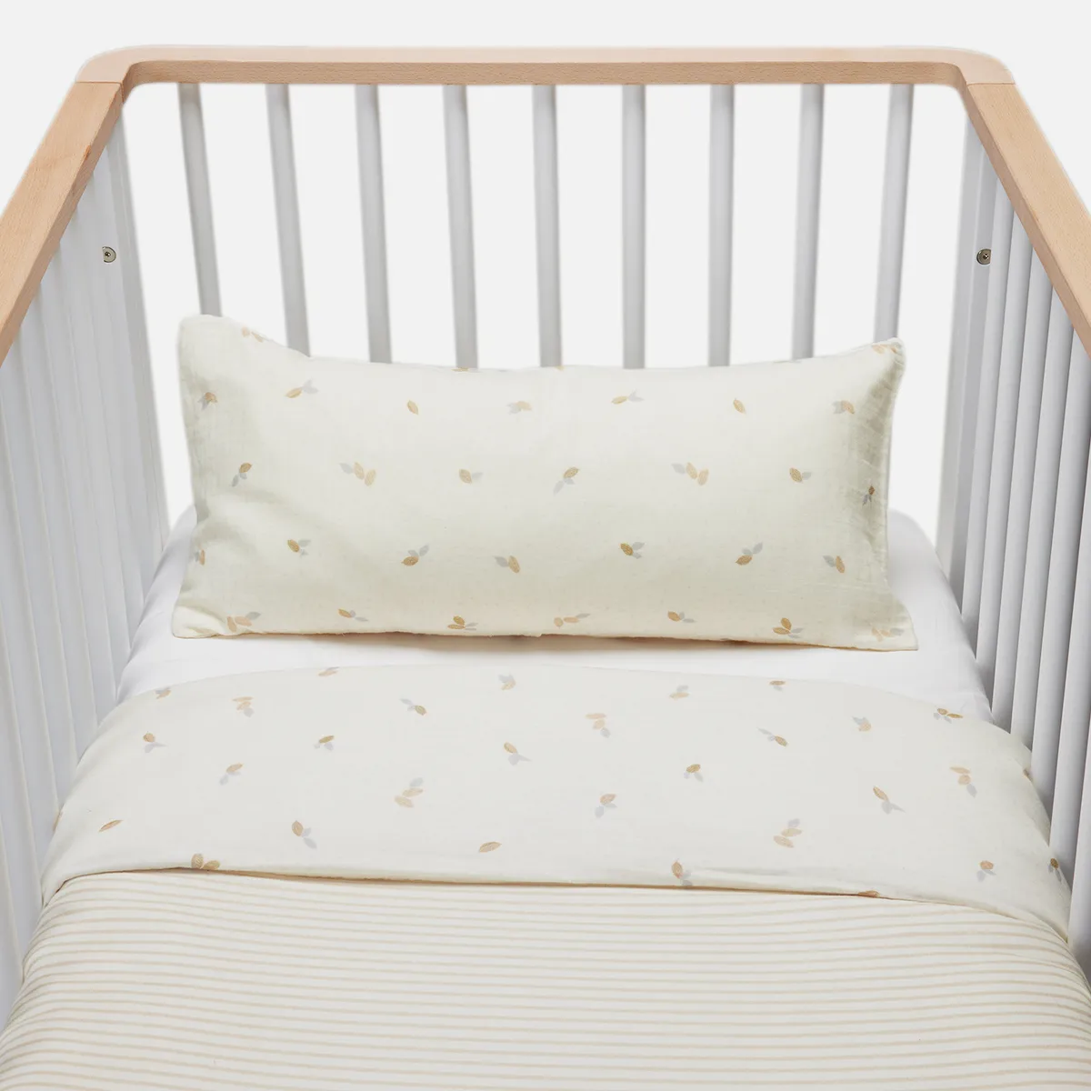 BABYROSEN - Funda Plumón Cuna Muselina Reversible Cacao