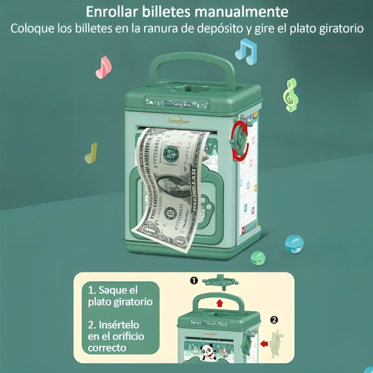 GENERICO - Alcancía De Ahorro Electrónica Sonido Rosa