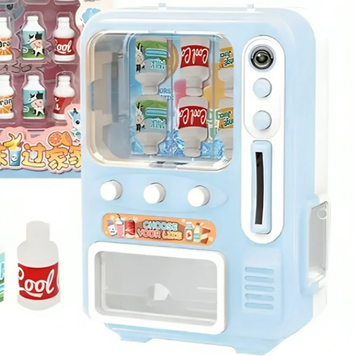 GENERICO - Mini Maquina Expendedora Para Niños Juguete Celeste