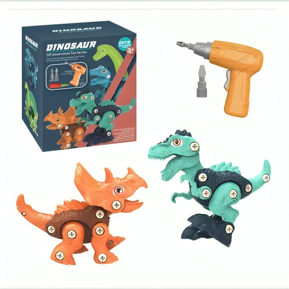 GENERICO - Juguete Didáctico 2 Dinosaurios Armables