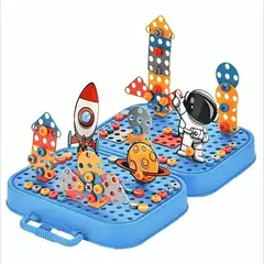 GENERICO - Juguete Puzzles Herramienta Tornillos Taladro