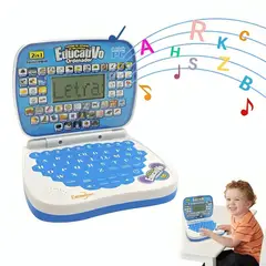 GENERICO - Laptop De Juguete Educativa Con Pantalla Azul