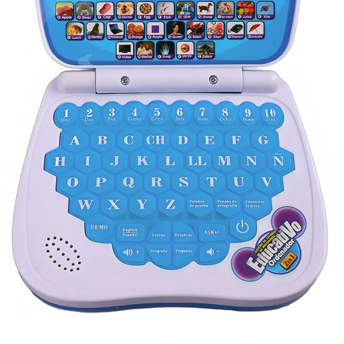 GENERICO - Laptop De Juguete Educativa Con Pantalla Azul