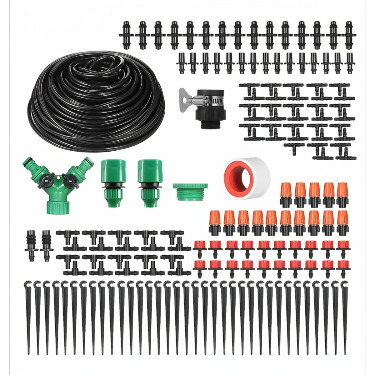 GENERICO - Kit De Riego Sistema Automático 40m 164pcs