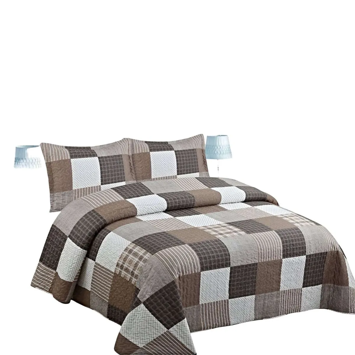 GENERICO - CUBRECAMA QUILT DE VERANO 2 PLAZAS A2
