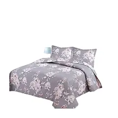 GENERICO - CUBRECAMA QUILT VERANO KING-SUPER KING BORDADO A4