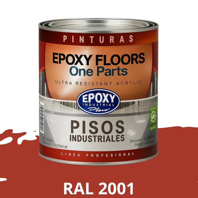 EPOXY - PINTURA ALTO TRANSITO - EPOXY FLOORS - 1L  RAL 2001