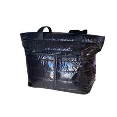 GENERICO - Bolso Tote Acolchado Brillante