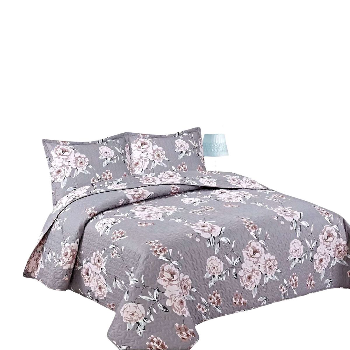 GENERICO - CUBRECAMA QUILT VERANO KING-SUPER KING BORDADO A4