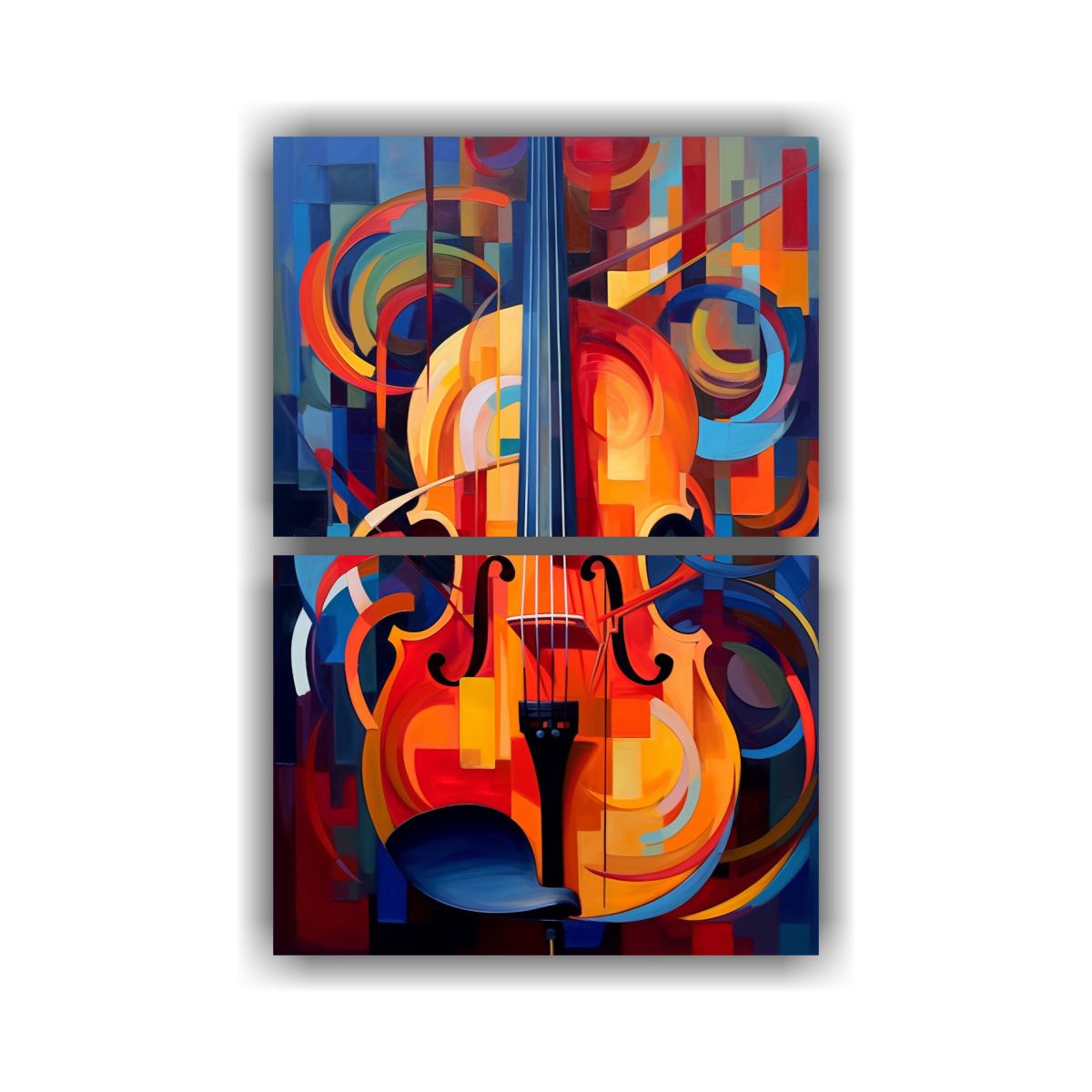 GENERICO - Pintura Decorativa Abstracta De Conjunto De 2 30x40 Cm