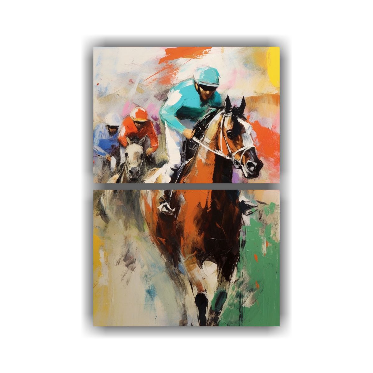 GENERICO - Cuadros Abstractos Para Sala Con Temática De 30x40 Cm