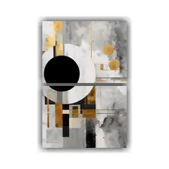 GENERICO - Dos Lienzos Con Forma Y Colores Completos 30x40 Cm