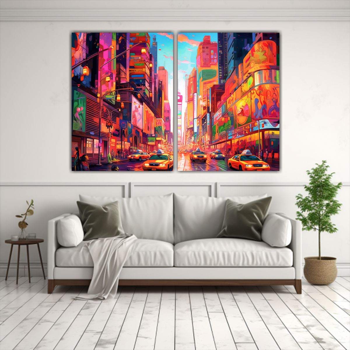 GENERICO - Cuadros Decorativos Vibrantes De Nueva York De 40x30 Cm