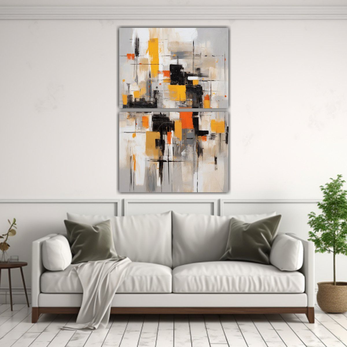 GENERICO - Pintura Abstracta En Reino Unido Con Forma 30x40 Cm