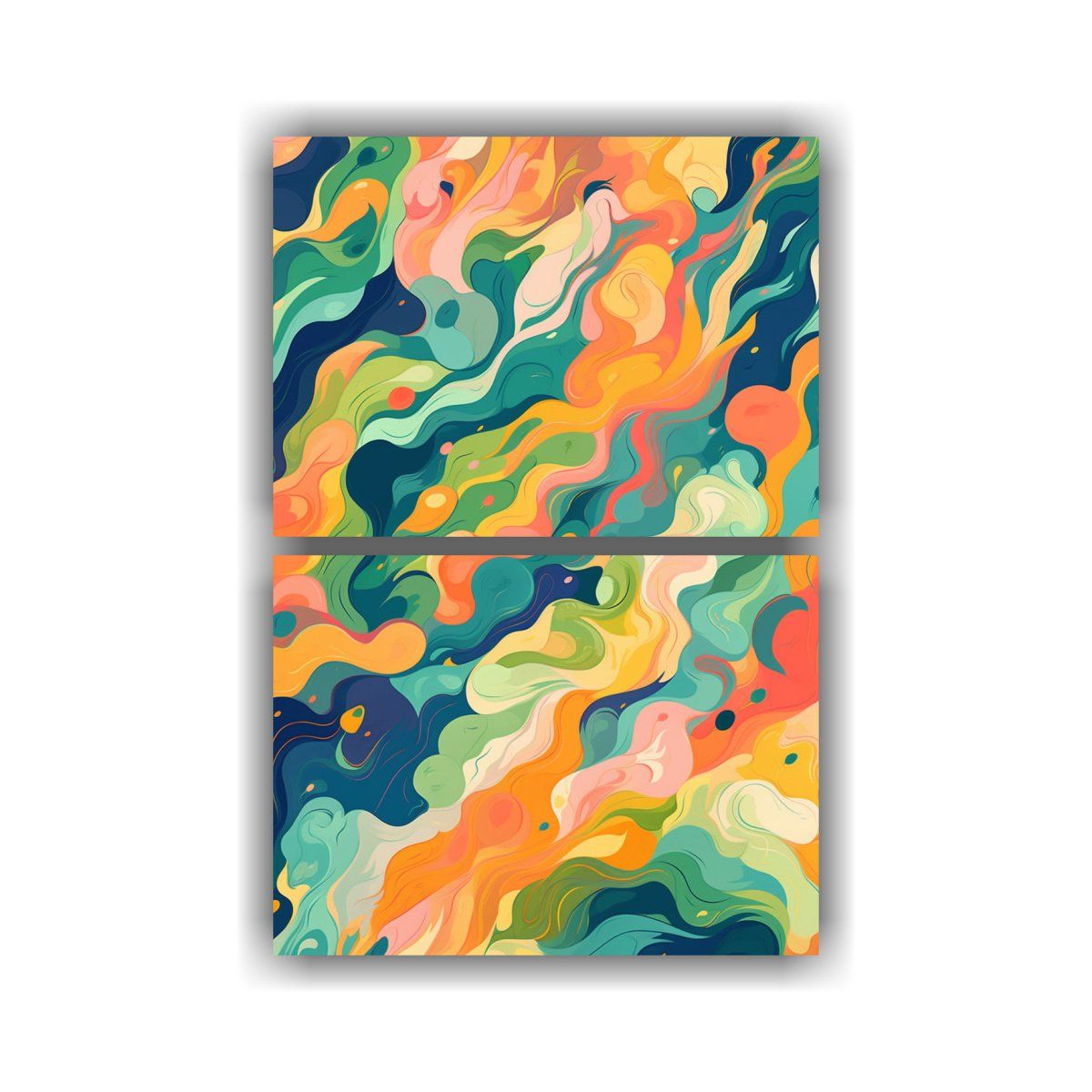 GENERICO - Artes De Pared Cuadro Artesanal Psicodélica Con 30x40 Cm