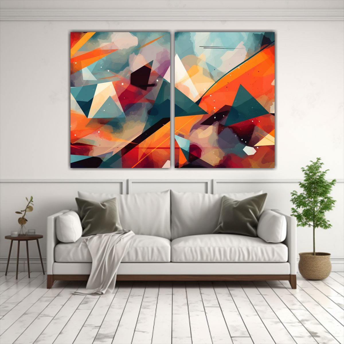 GENERICO - Cuadros Modernos Abstractos Intensos Decoración 80x60 Cm