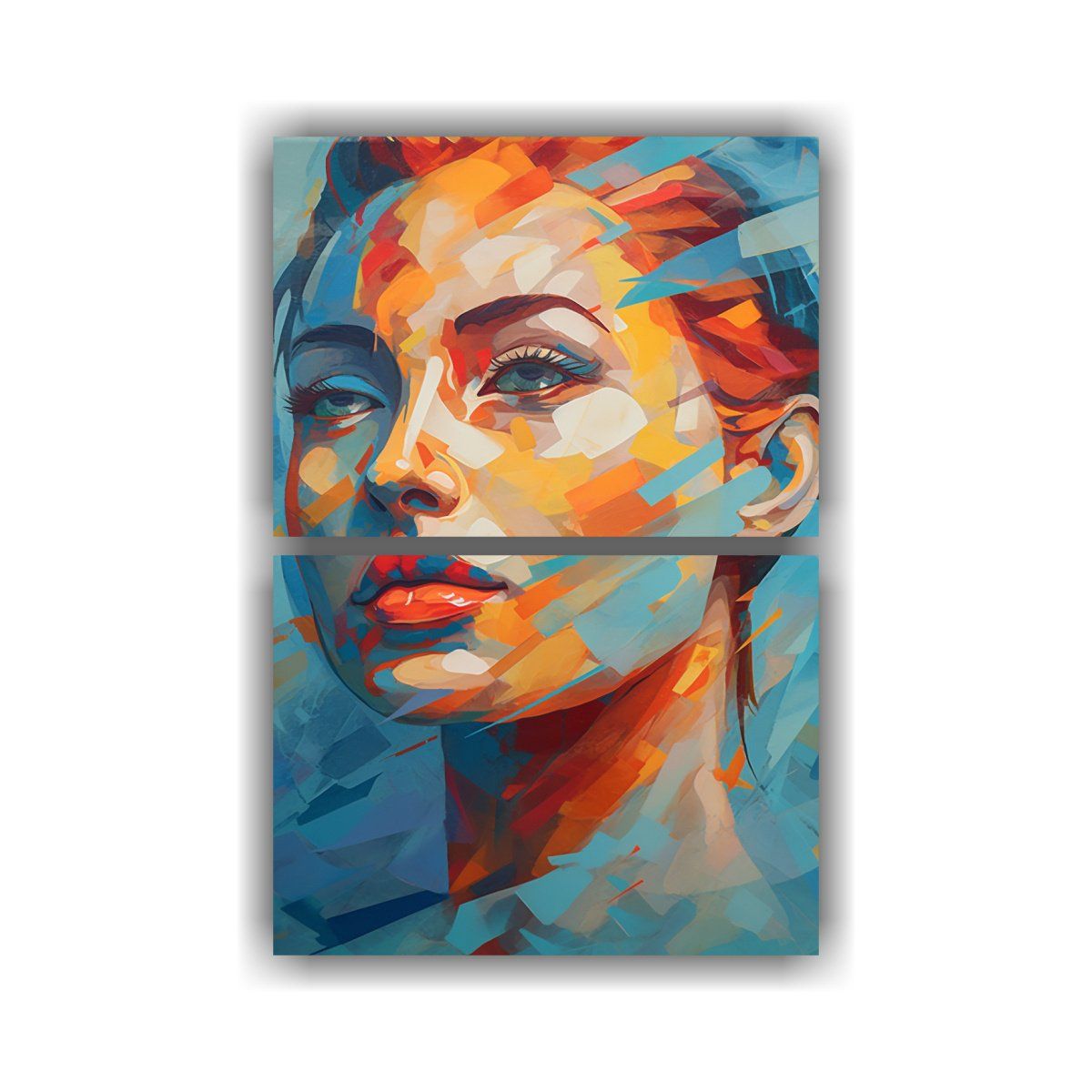 GENERICO - Pintura De Dos Caras De Gal Gadot Y Scar 30x40 Cm