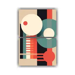 GENERICO - Pinturas Abstractas Geométricas Para Dormitorio 30x40 Cm