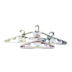 GENERICO - Pack 5 Ganchos Plásticos Reforzados Colores Surtidos Gms